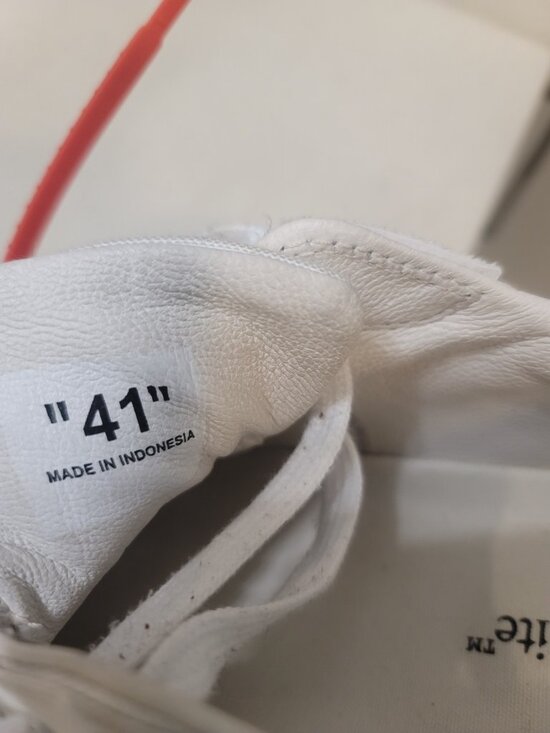 Off-White Vulcanized Men\'s Sneakers Size 41 EU/8 White Black main image 6